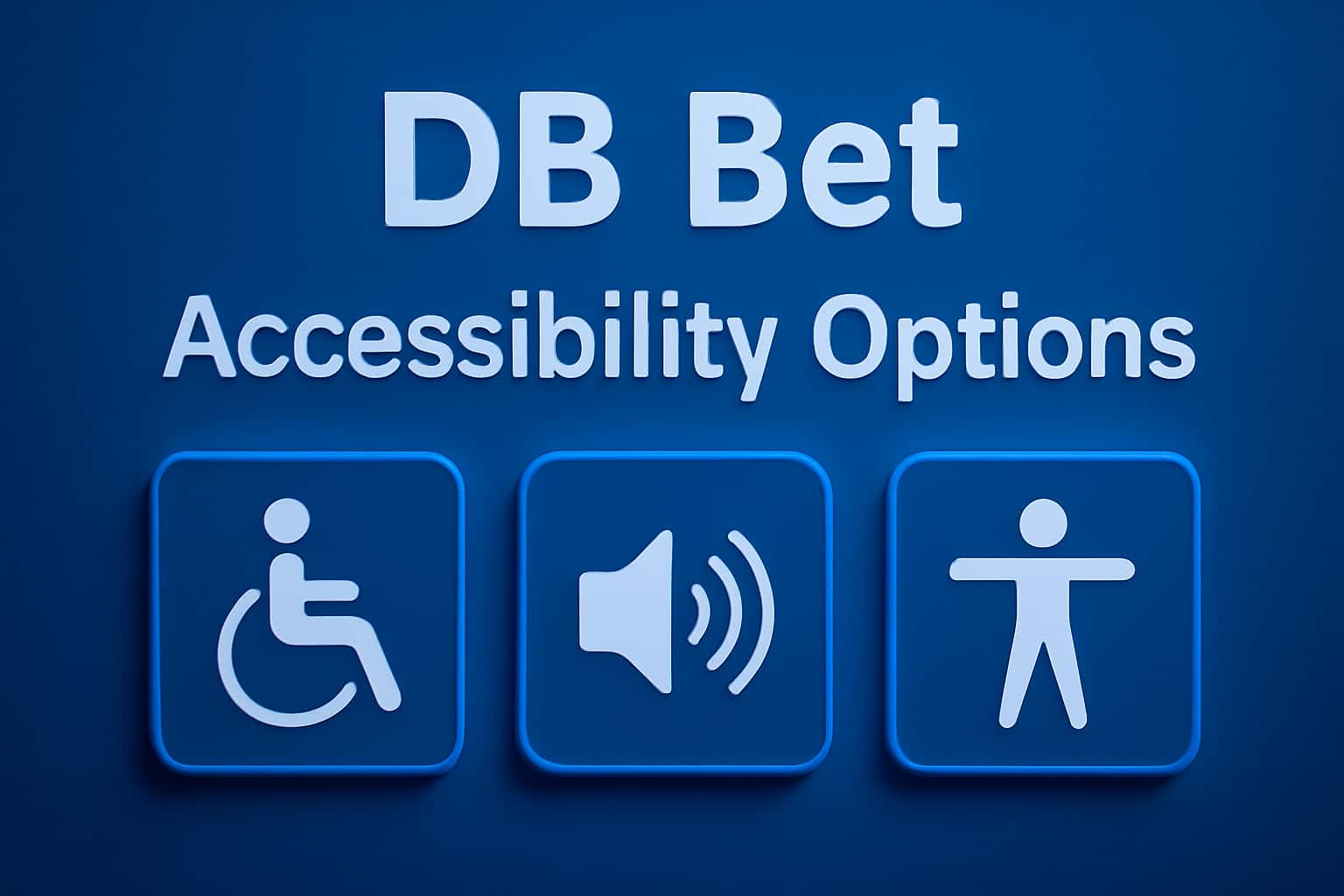 An informative scene illustrating DB Bet accessibility options with clear text.