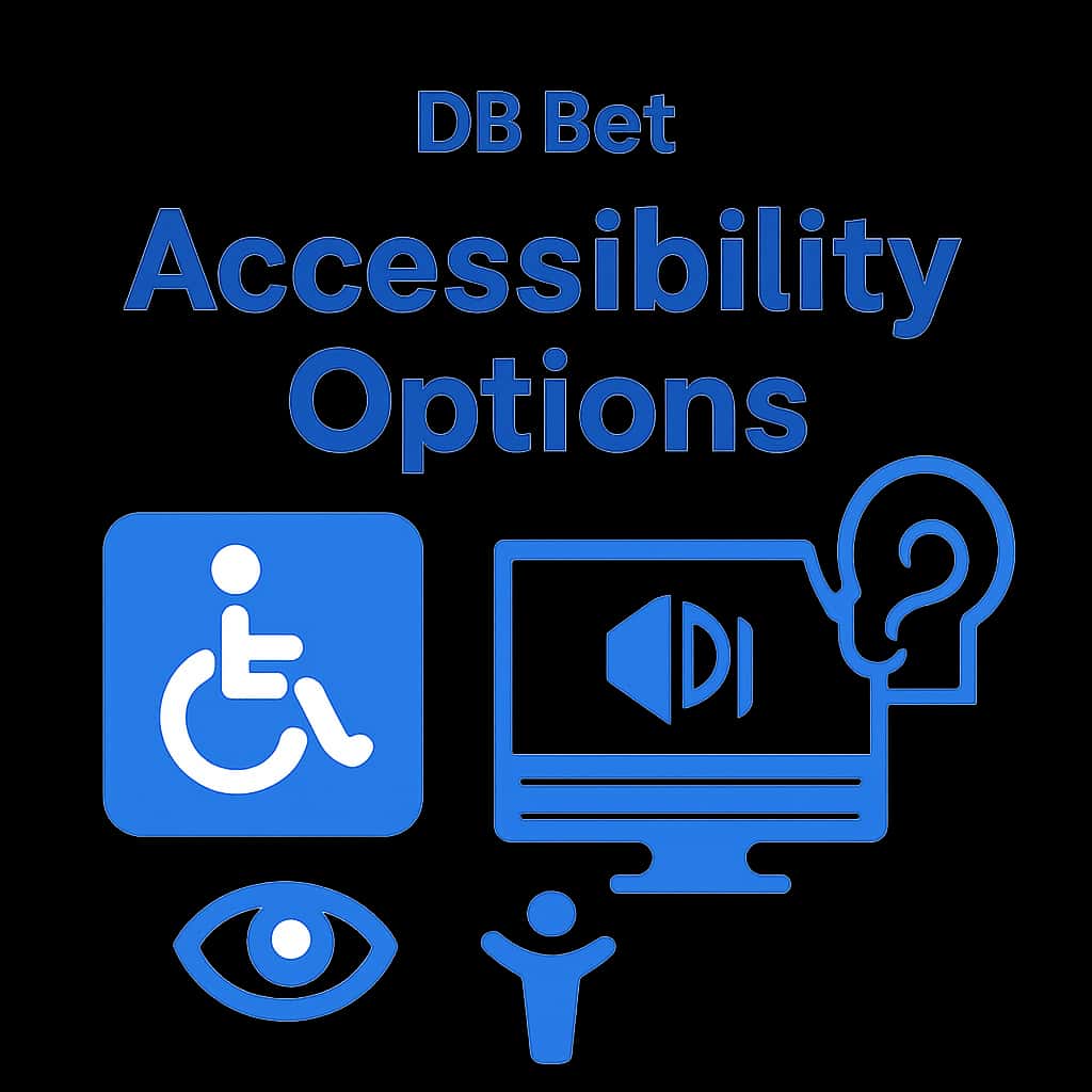 An educational diagram showing DB Bet's accessibility features.