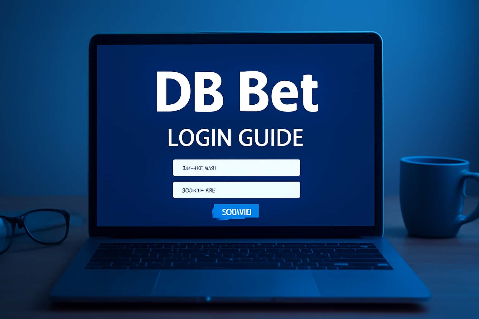A professional scene illustrating the DB Bet Login Guide.