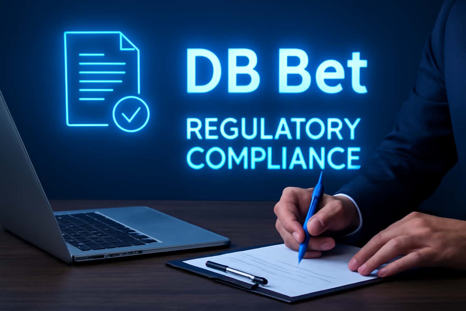 An informative visual representation of DB Bet Regulatory Compliance featuring clear typography.