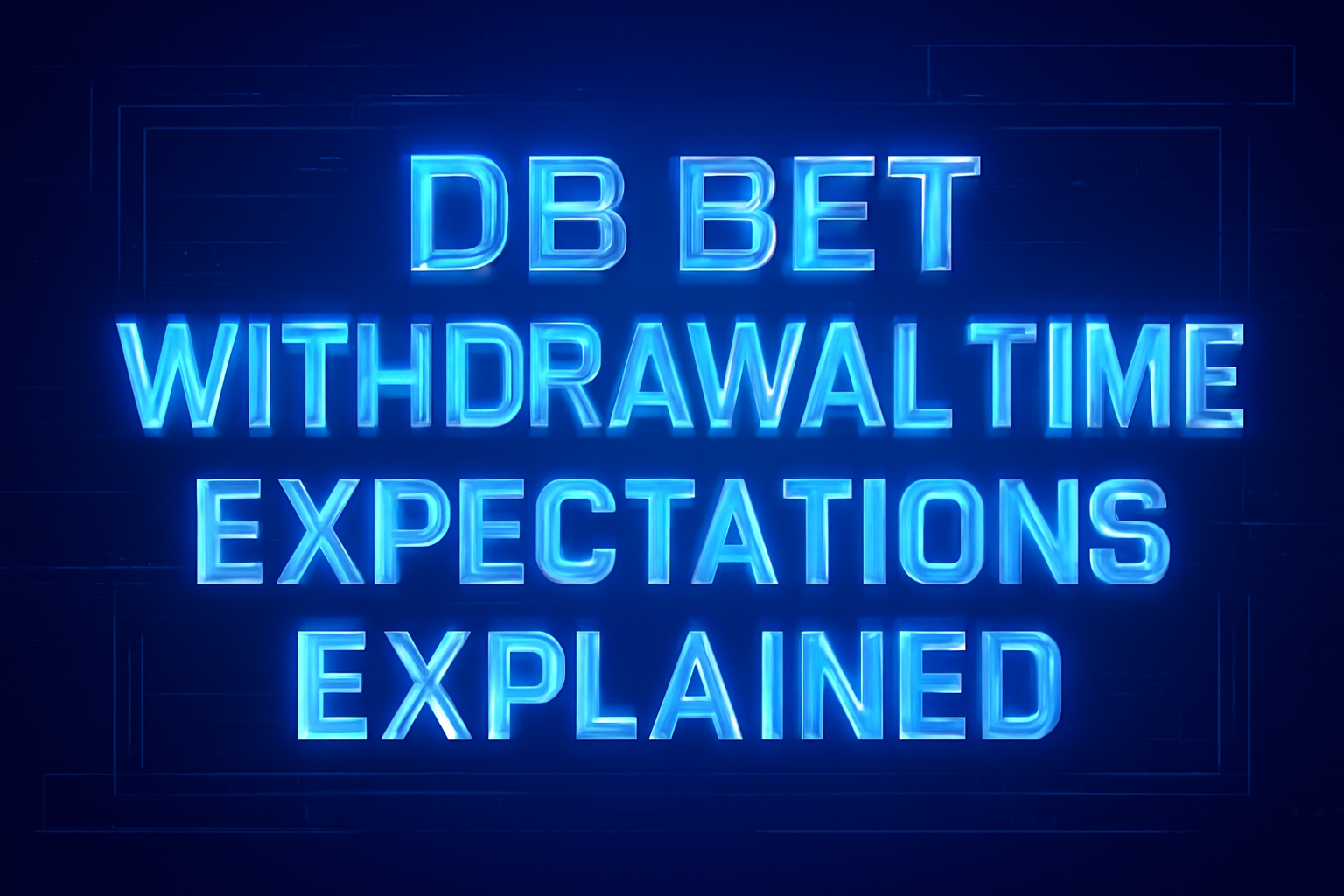 Informational scene focusing on DB Bet Account Settings.