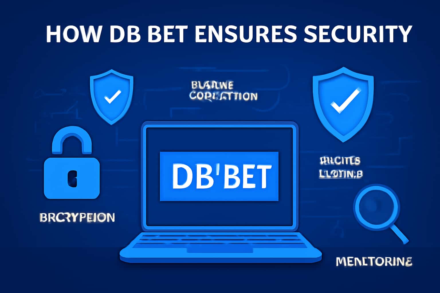 An informational scene illustrating the security measures of DB Bet.