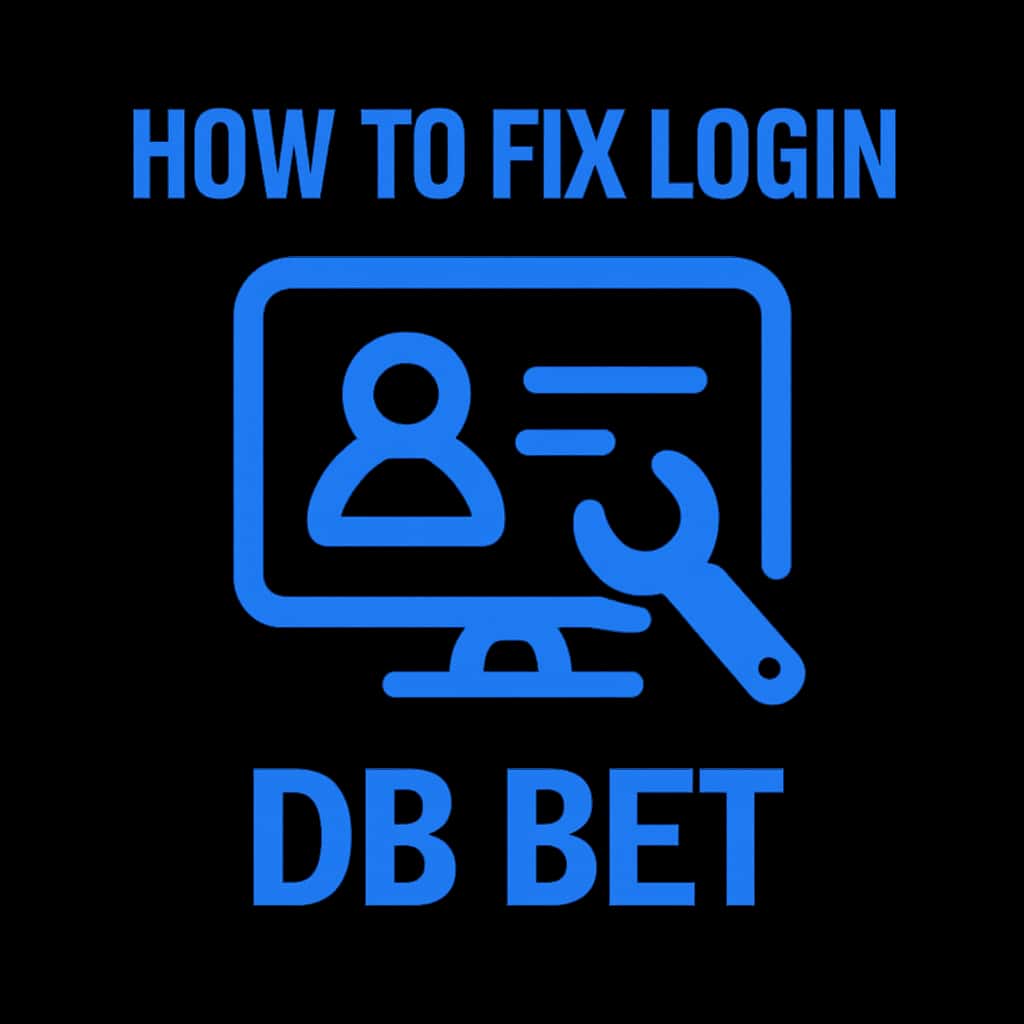 An icon representing guidance on how to fix DB Bet login issues.