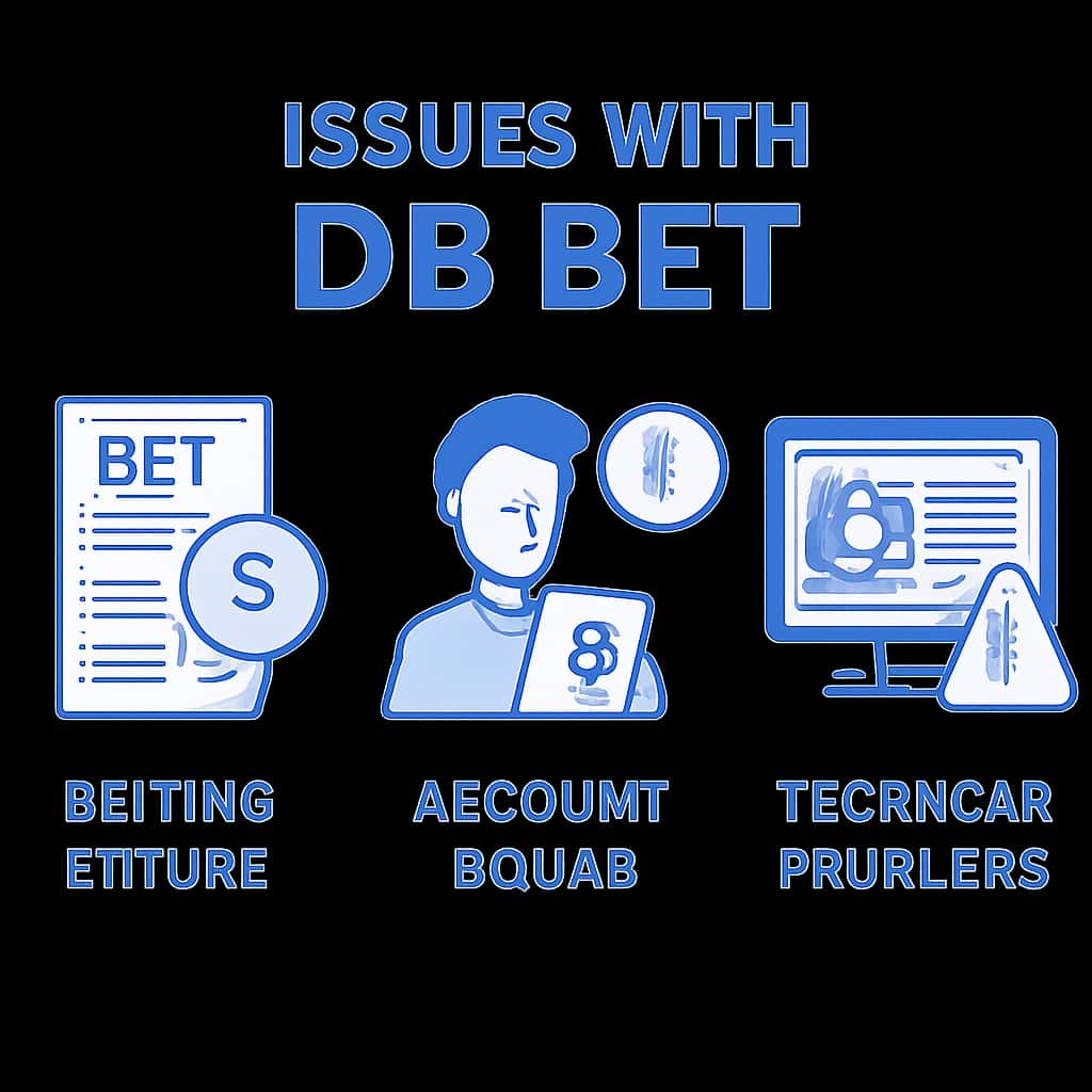 Illustration detailing the troubleshooting process for DB Bet issues.