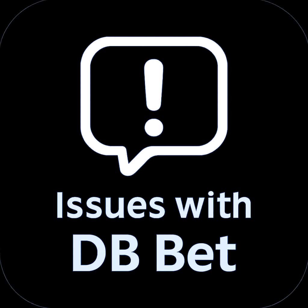 Icon representing issues encountered on the DB Bet platform.