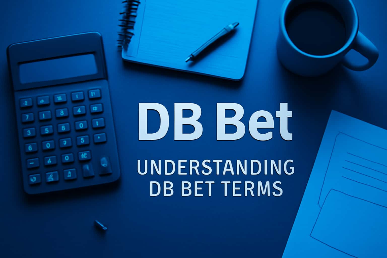 A high-tech overview of DB Bet terms with a focus on user guidance.